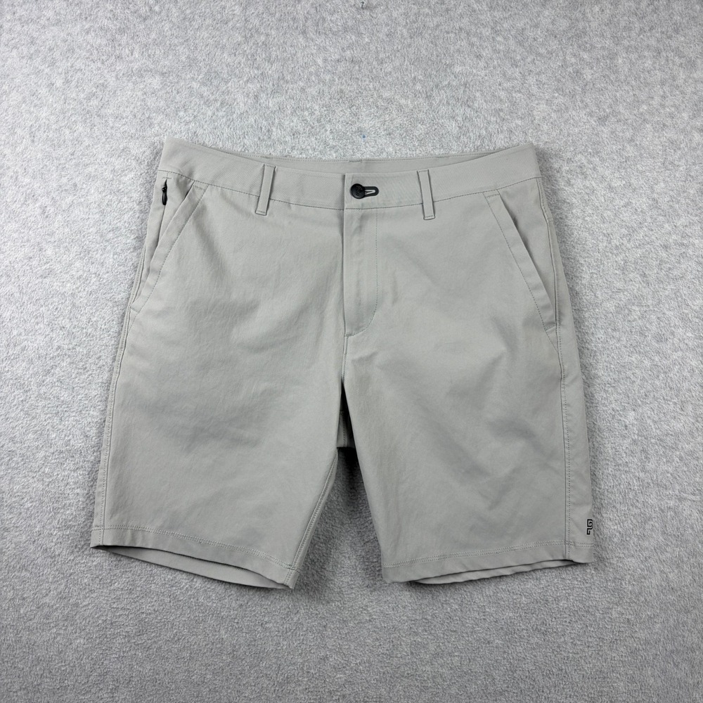 Public Rec Workday Chino Shorts Mens 31 Light Gray Stretch Performance‎ Golf